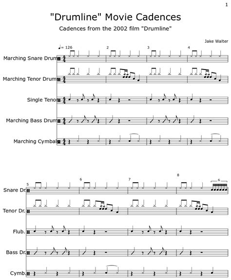 Mix It Up Drumline Cadence Preview mix it up drumline cadence is available in 6 pages and compose for intermediate difficulty. . Drumline movie music sheet